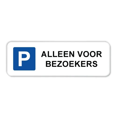 parkeerbord-bezoekers