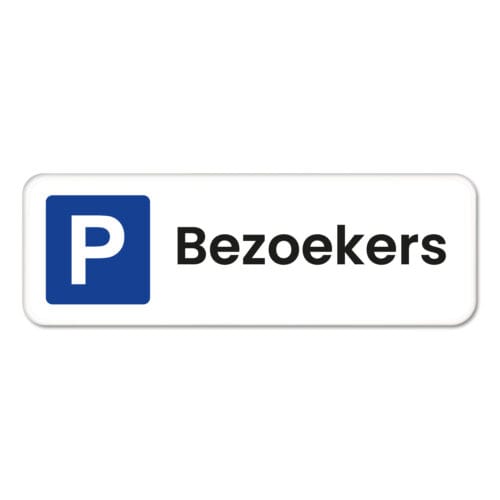 Bezoekers parkeerborden