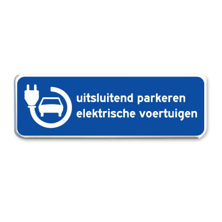 parkeerbord electrische voertuigen