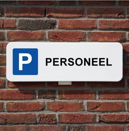 parkeerbord-personeel