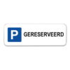 parkeerbord-gereserveerd