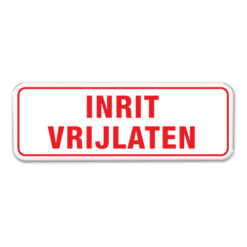 Parkeerbord-inrit-vrijlaten