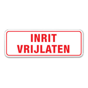 Parkeerbord-inrit-vrijlaten