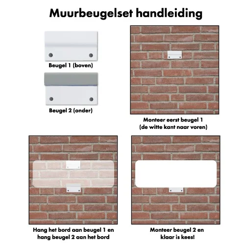 Muurbeugelset voor muur- of wandmontage - Afbeelding 4