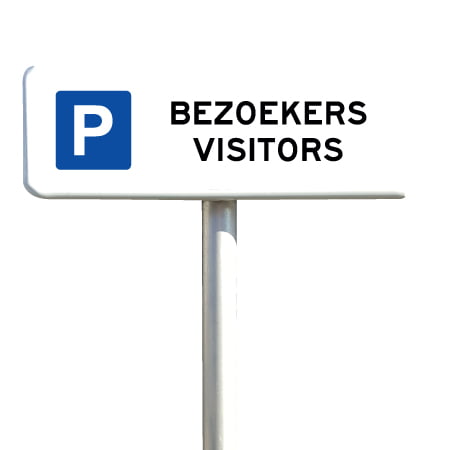 parkeerbord bezoekers visitors