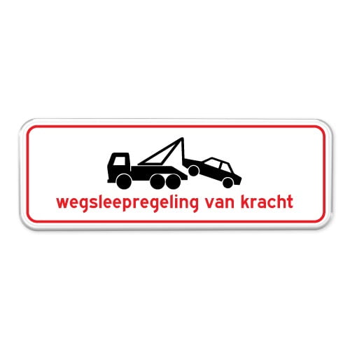 Wegsleepregeling borden