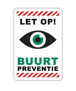 buurtpreventie bord