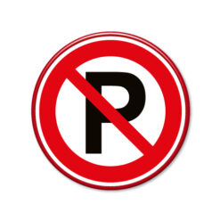 verkeersbord niet parkeren