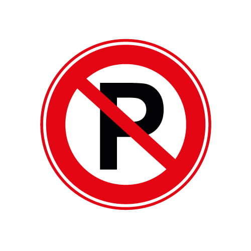 parkeerbord-niet-parkeren-rond