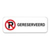 parkeerbord-gereserveerd