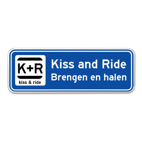 Kiss and ride bord