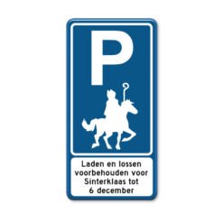 sinterklaas-parkeerbord