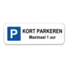 parkeerbord-kort-parkeren-1-uur