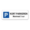 parkeerbord-kort-parkeren-3-uur
