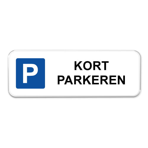 Kort parkeren borden