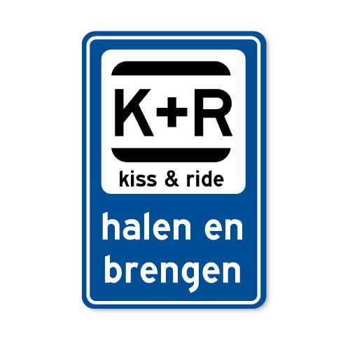 bord-kiss-and-ride-60x40cm
