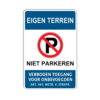 eigen-terrein-bord-niet-parkeren-i