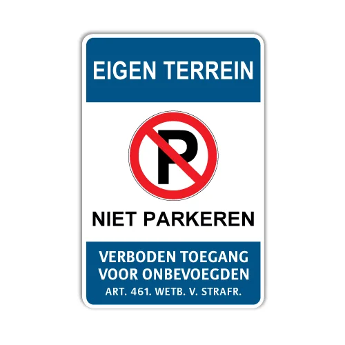 eigen-terrein-bord-niet-parkeren-i