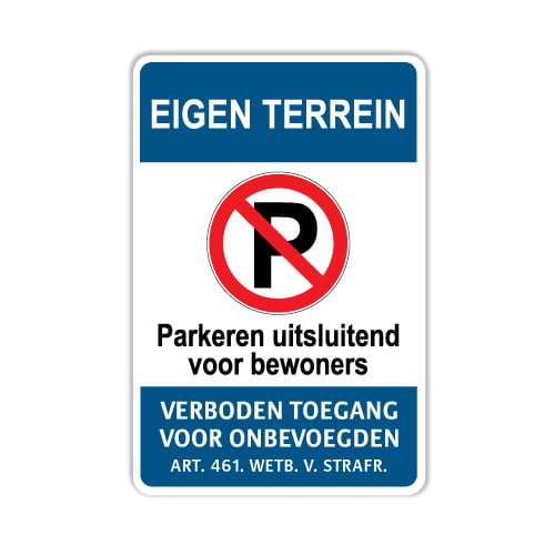 Eigen Terrein bord - Bewoners I