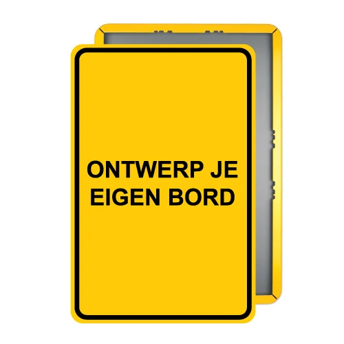 verkeersbord-geel-zelf-ontwerpen-staand