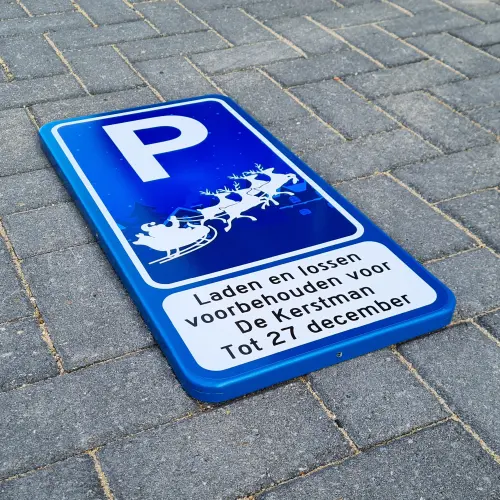 parkeerbord-kerstman