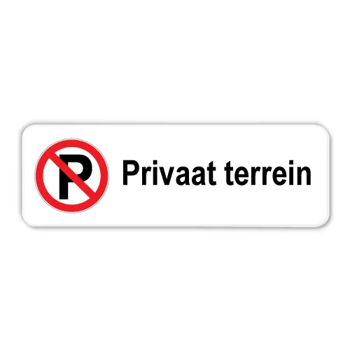 privaat-terrein-bord