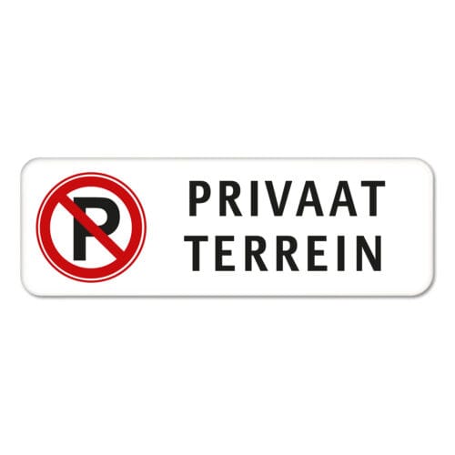 privaat-terrein-bord