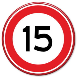 verkeersbord-maximum-snelheid-15km
