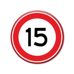 verkeersbord-maximum-snelheid-15km