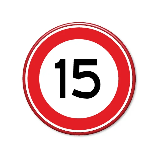 verkeersbord-maximum-snelheid-15km