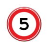 verkeersbord maximum snelheid 5km