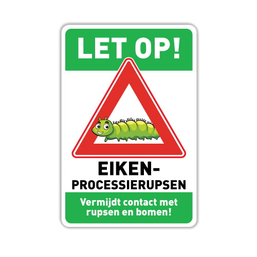 Eikenprocessierups borden