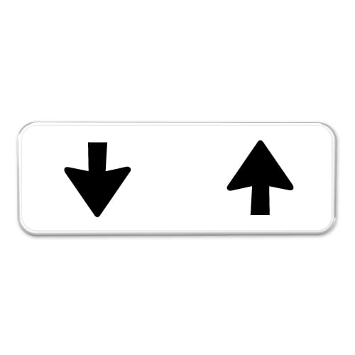 bord-pijl-beide-richtingen
