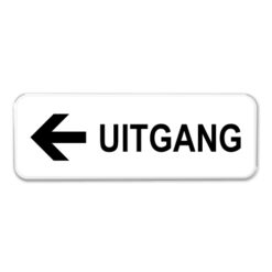 bord-uitgang-links