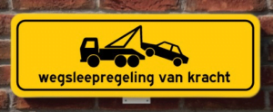 Wegsleepregeling bord wetgeving