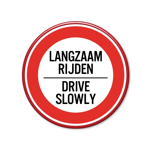 verkeersbord-langzaam-rijden-drive-slowly