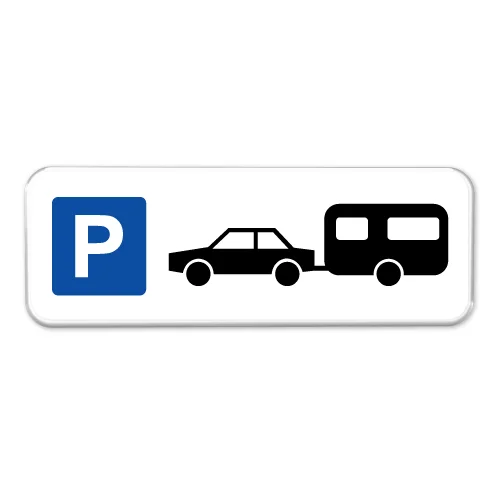 Parkeerbord-caravan