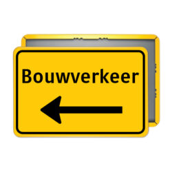 Parkeerbord-geel-bouwverkeer-links