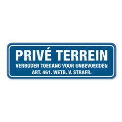 Parkeerbord-prive-terrein-verboden-toegang-voor-onbevoegden