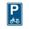 Parkeerbord-blauw-P-bromfiets