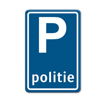 Parkeerbord-blauw-P-politie- 350