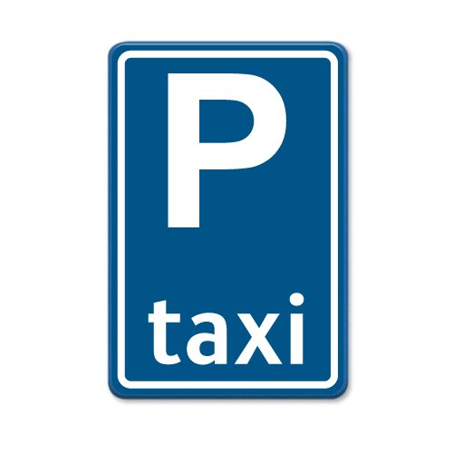 Parkeerbord-blauw-P-taxi