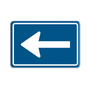 bord-eenrichtingsweg-links