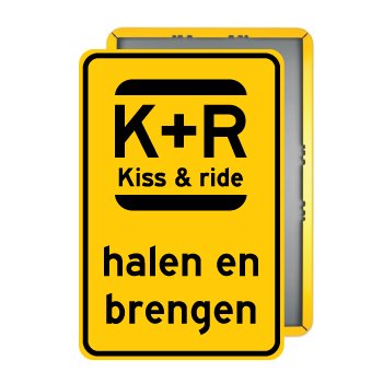bord-kiss-and-ride-geel-350