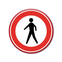 bord-verboden-voor-voetgangers