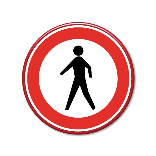 bord-verboden-voor-voetgangers
