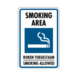 bord smoking area - rookzone