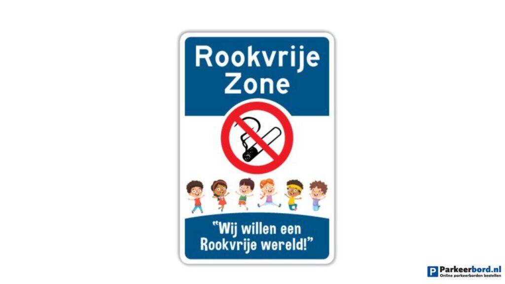 Rookvrije Zone Bord