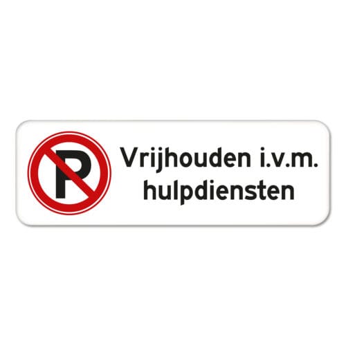 parkeerbord-vrijhouden-ivm-hulpdiensten